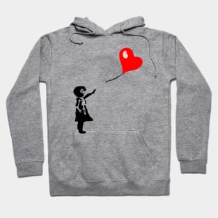 Banksy Little Girl And Heart Shaped Balloon Hoodie